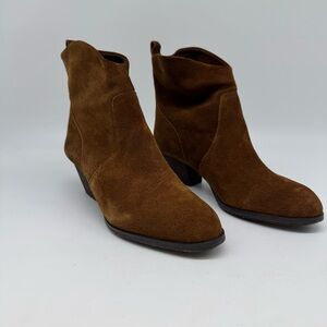 Brown Suede Ankle Boots